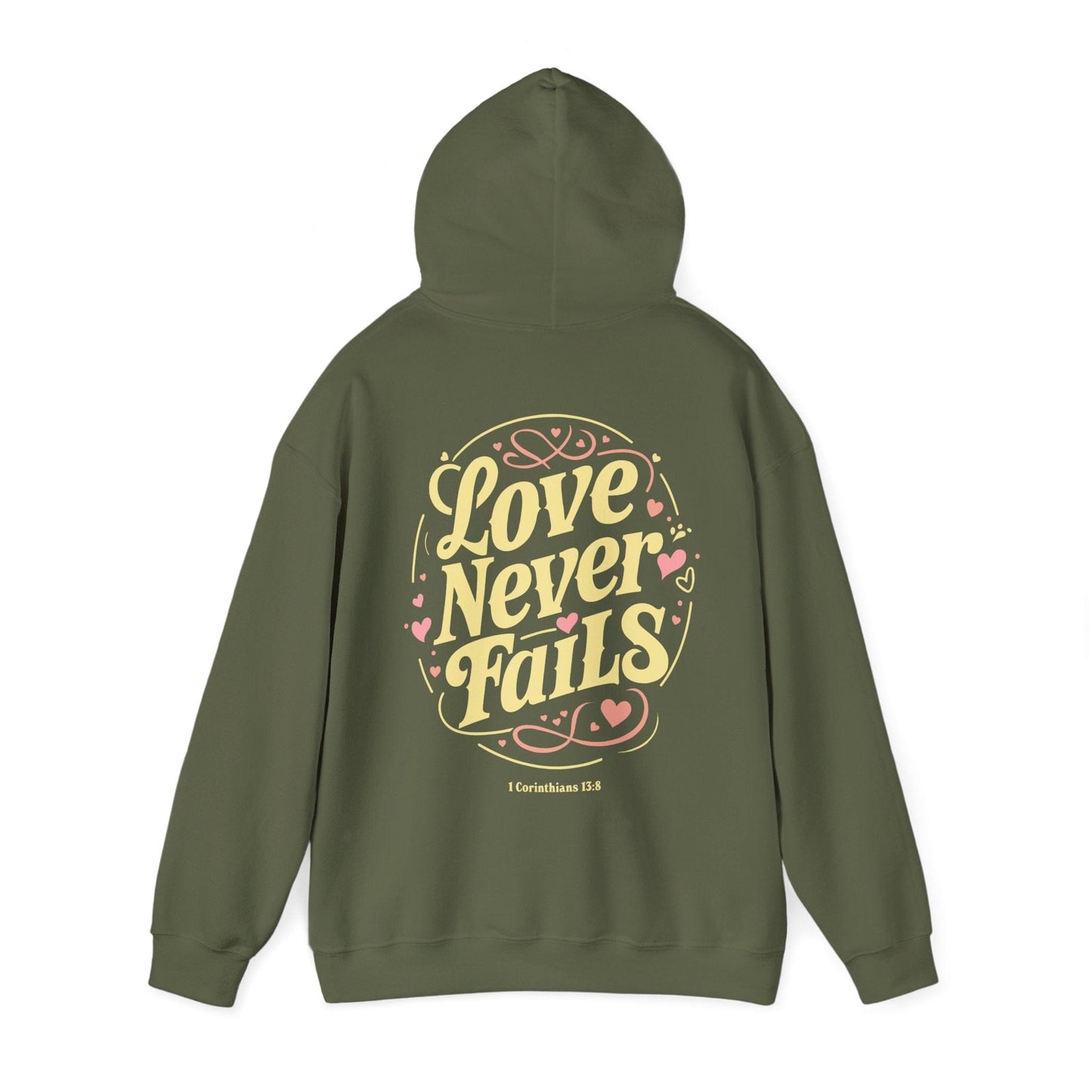Love Never Fails Vintage Hoodie