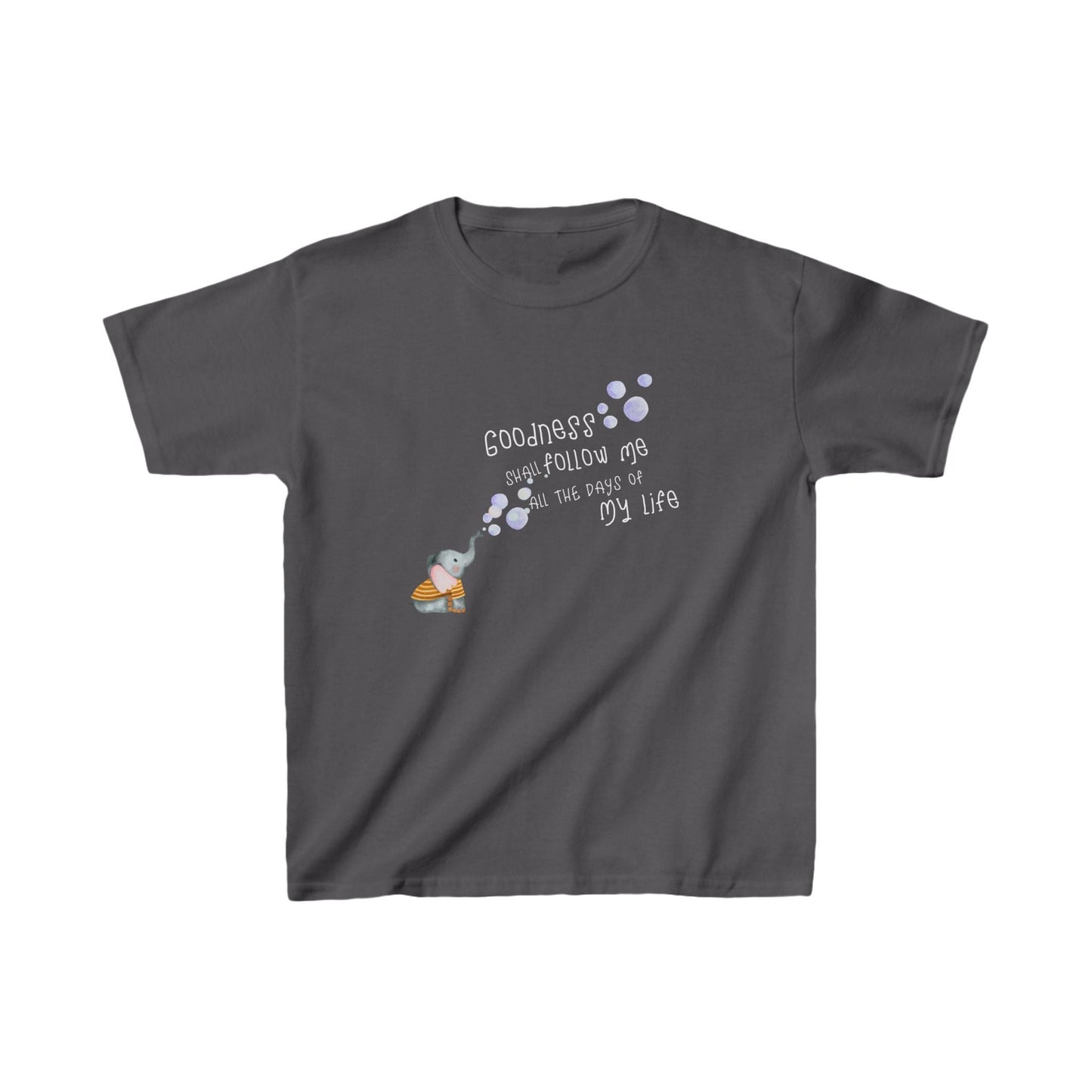 Goodness Follows Elephant Kids' T-Shirt