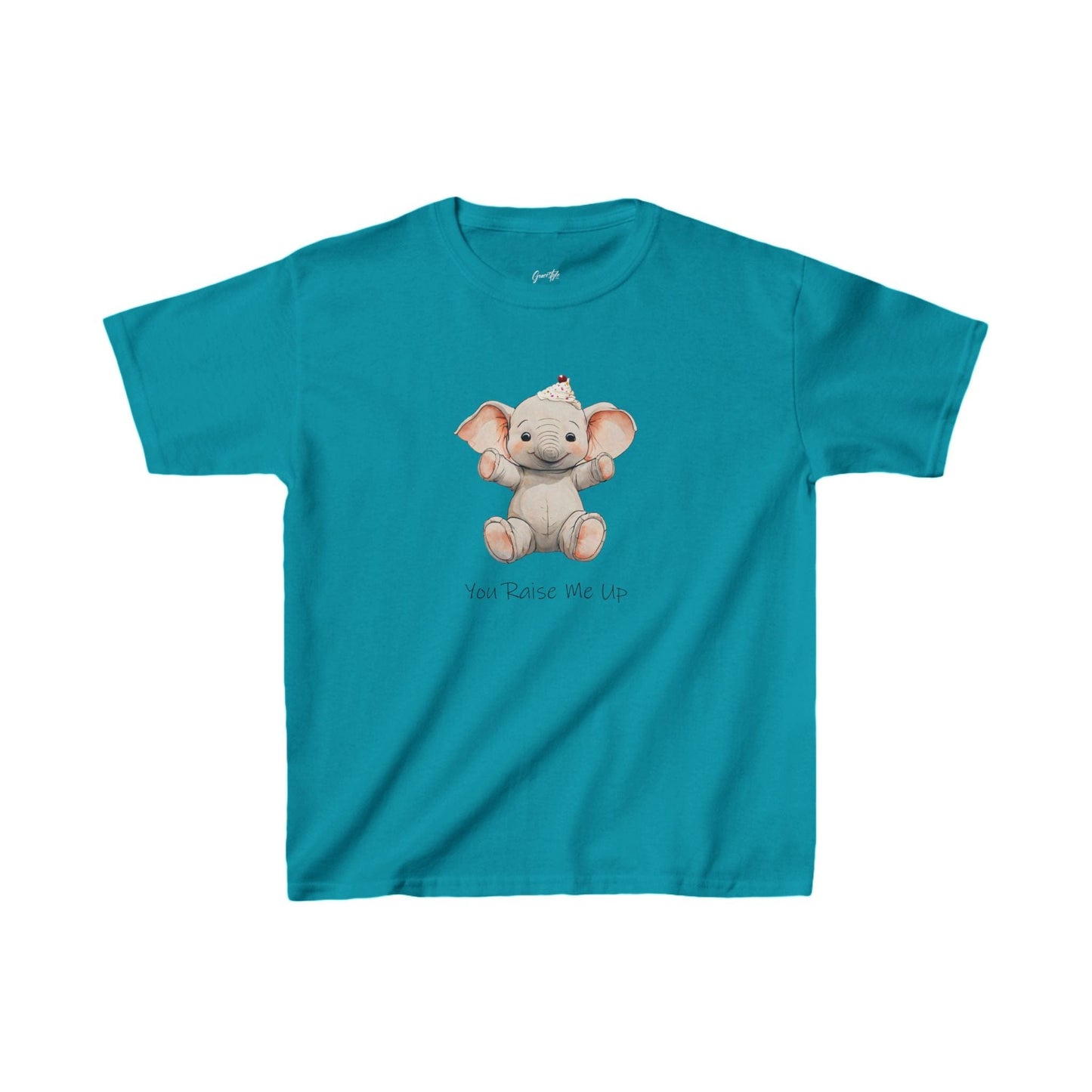 Raise Me Up Elephant Kids' T-Shirt