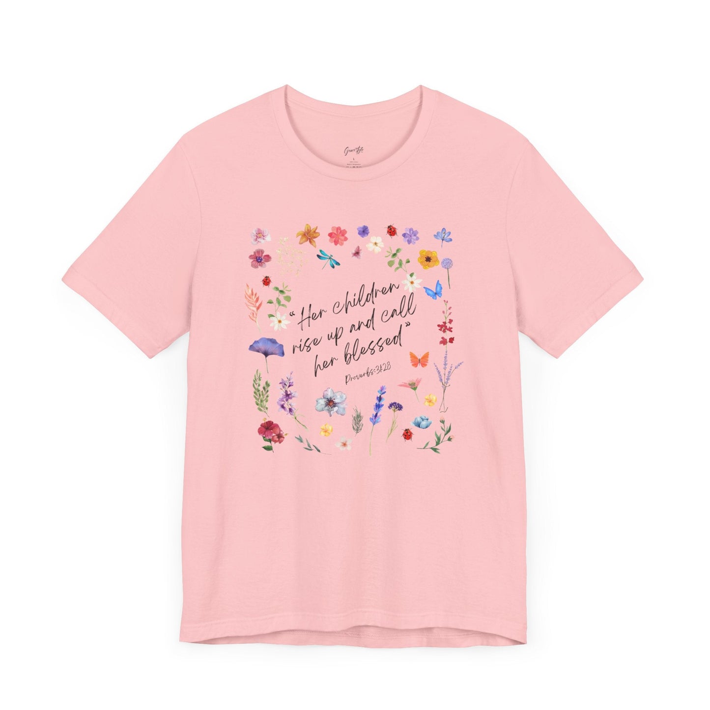 Blessed Mother Flower Collage T-Shirt
