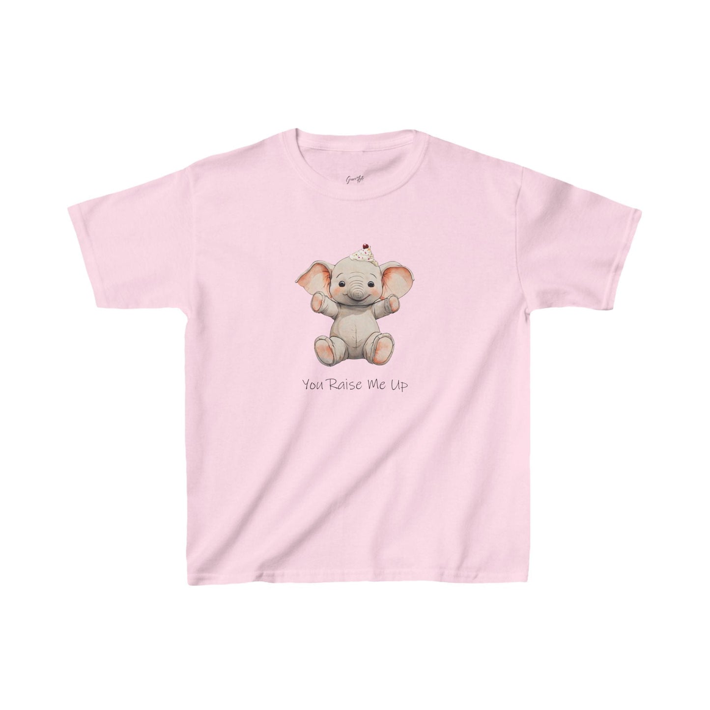 Raise Me Up Elephant Kids' T-Shirt