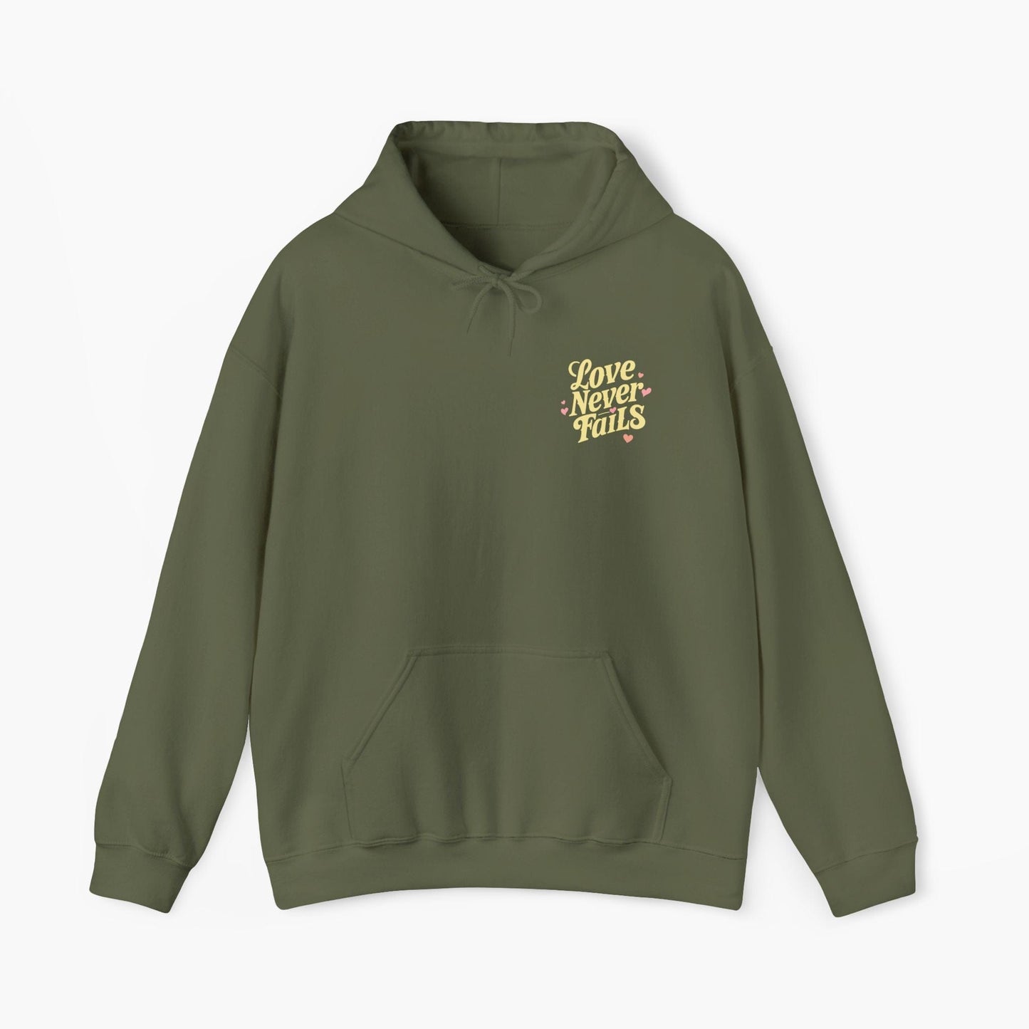 Love Never Fails Vintage Hoodie
