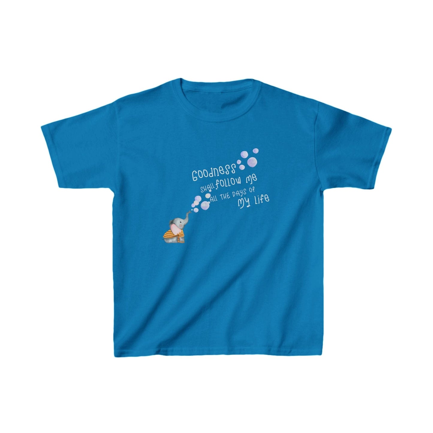 Goodness Follows Elephant Kids' T-Shirt