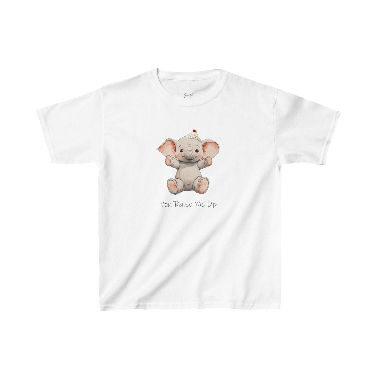 Raise Me Up Elephant Kids' T-Shirt