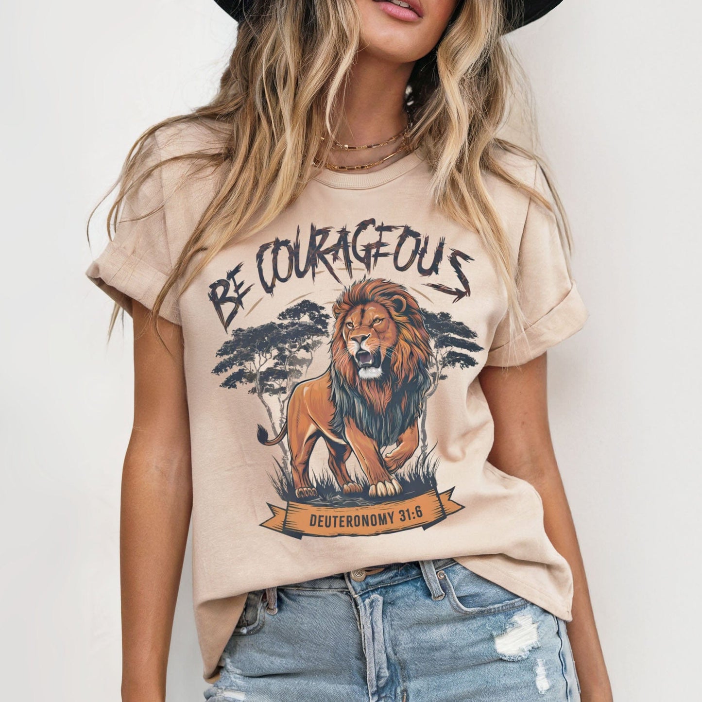 Be Courageous Lion T-Shirt