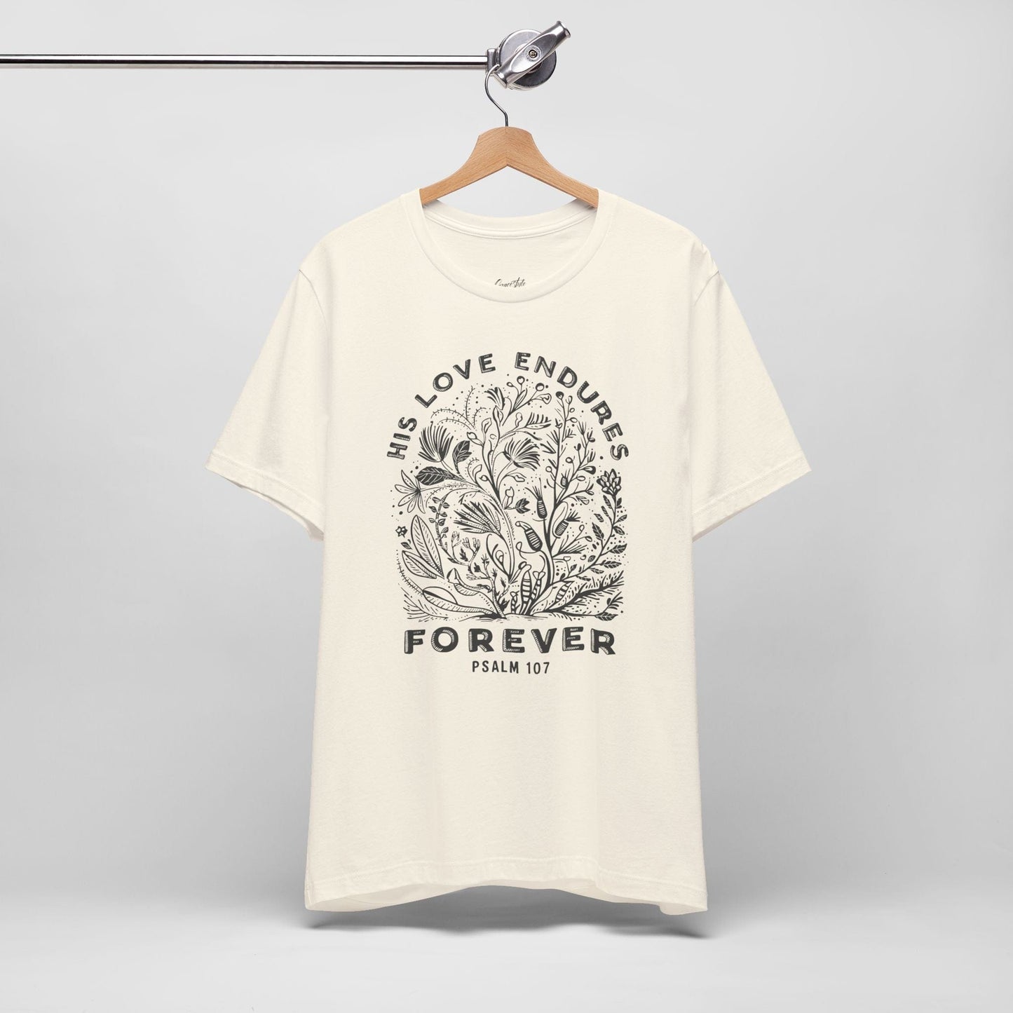 His Love Endures Forever Floral T-Shirt