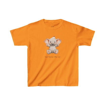 Raise Me Up Elephant Kids' T-Shirt