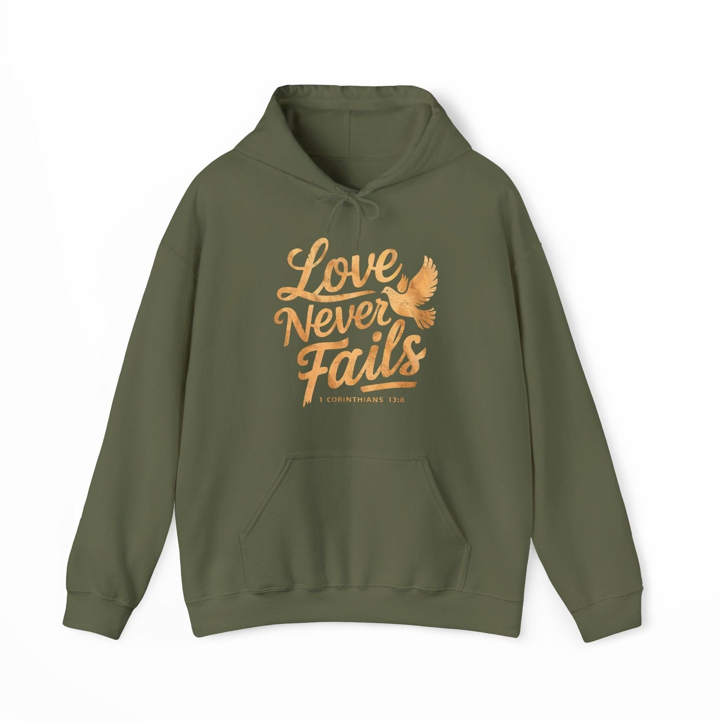 Love Never Fails Vintage Hoodie