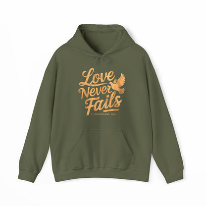 Love Never Fails Vintage Hoodie