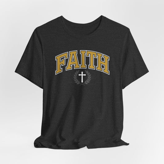 Faith Varsity Crest T-Shirt (Orange)