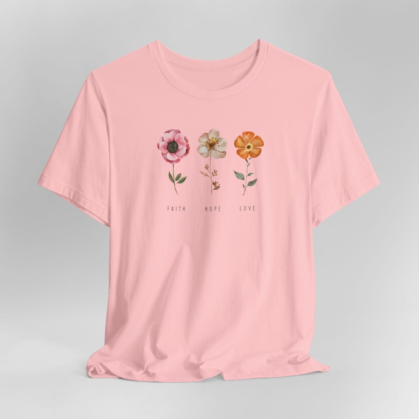 Faith Hope Love Floral T-Shirt