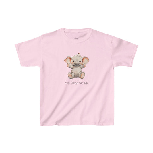 Raise Me Up Elephant Kids' T-Shirt