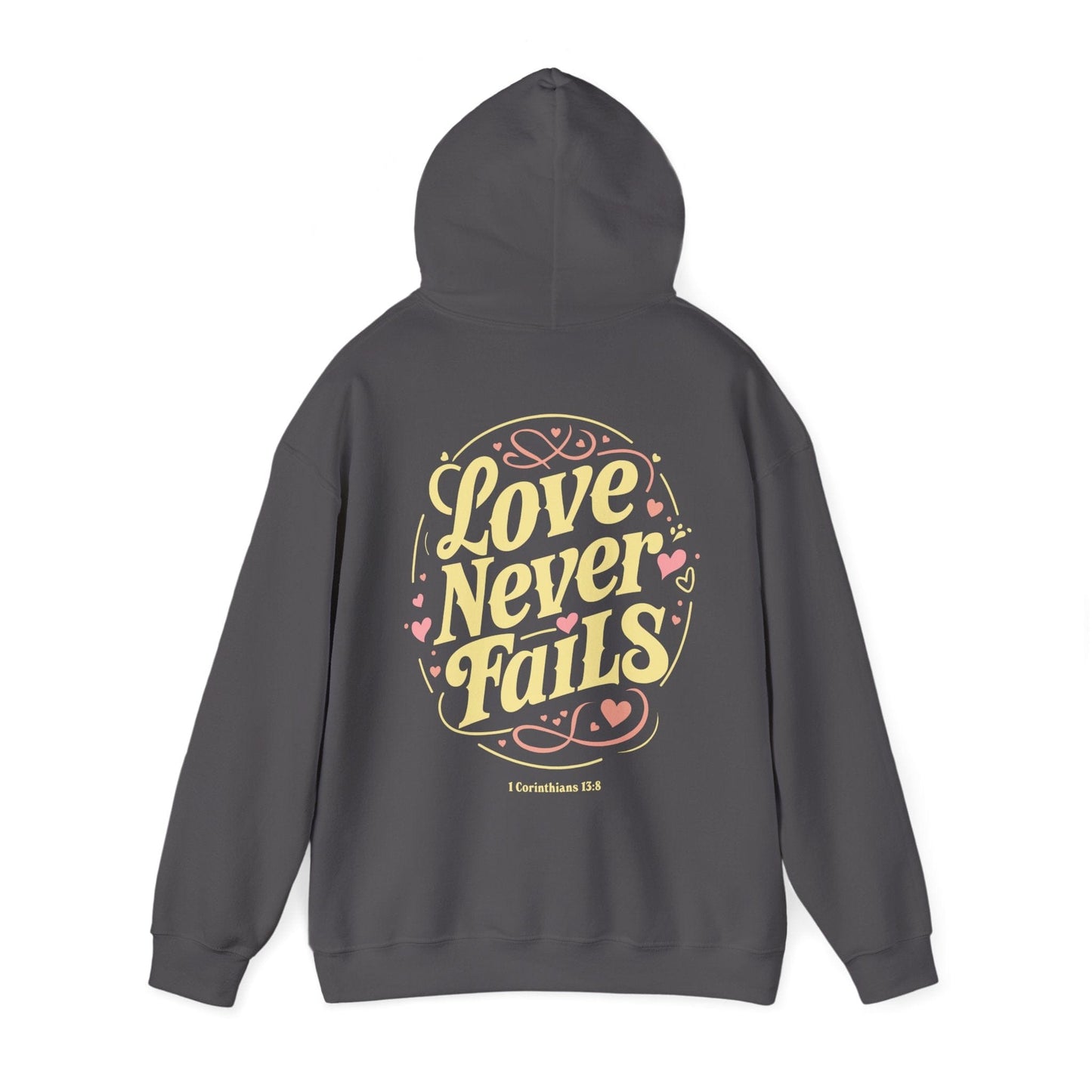 Love Never Fails Vintage Hoodie