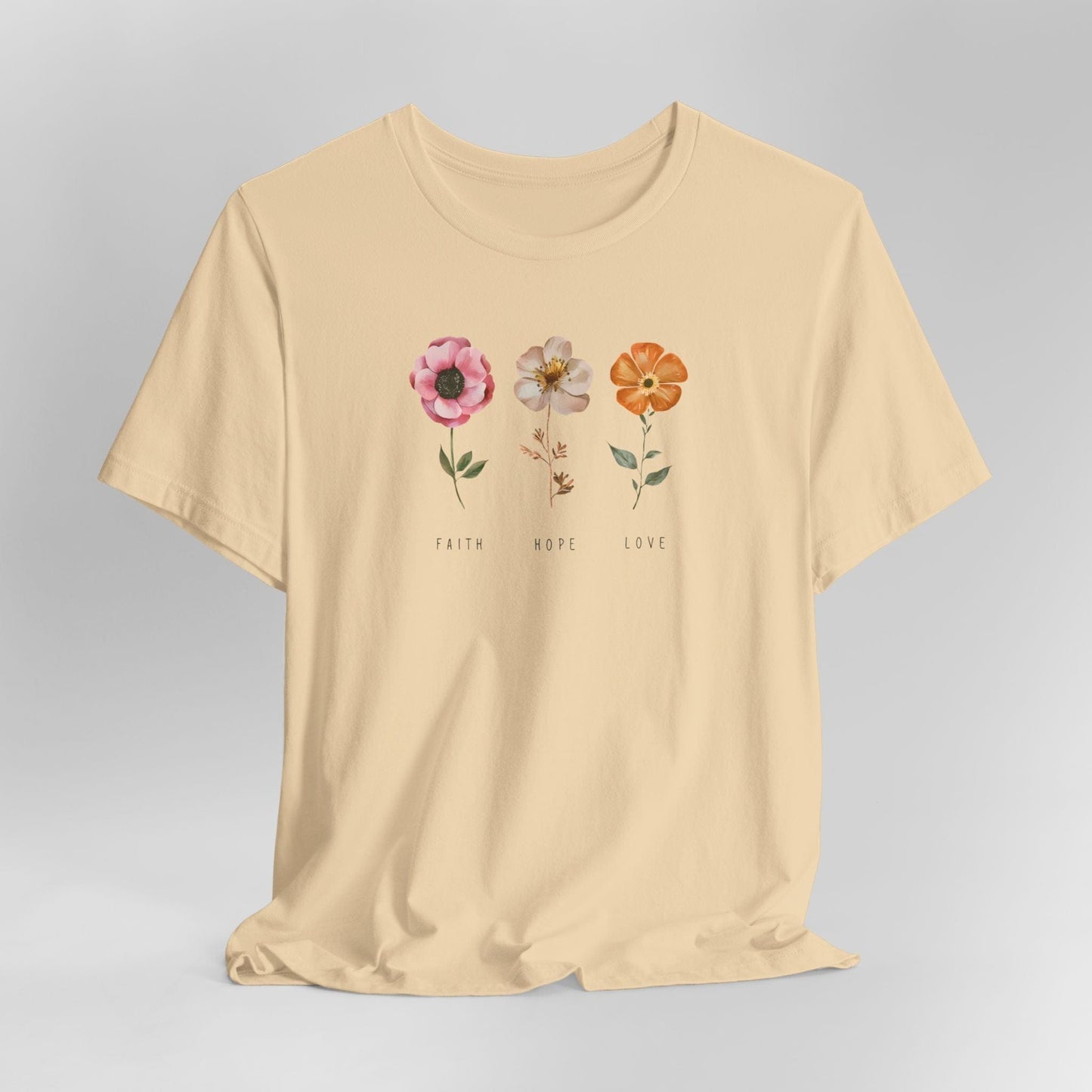 Faith Hope Love Floral T-Shirt