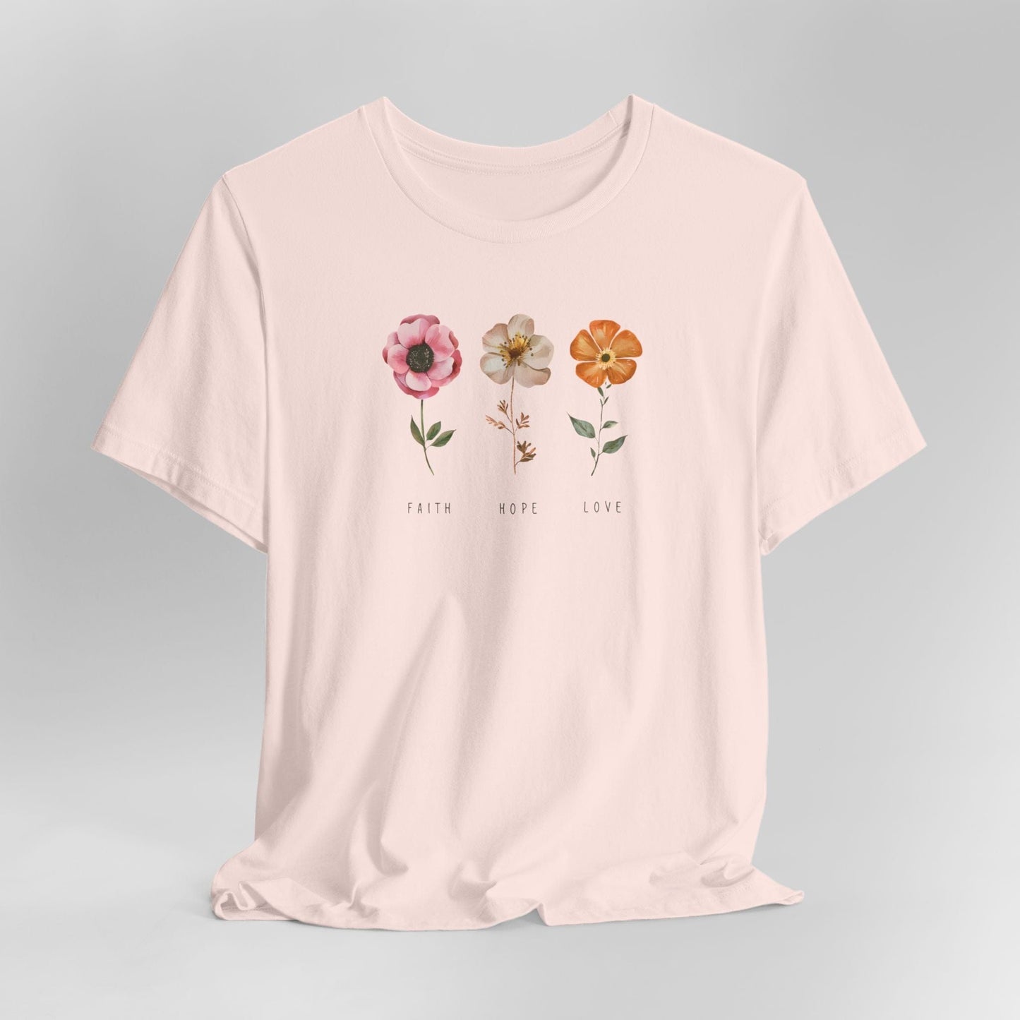 Faith Hope Love Floral T-Shirt