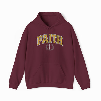 Faith College Crest Hoodie (Orange)