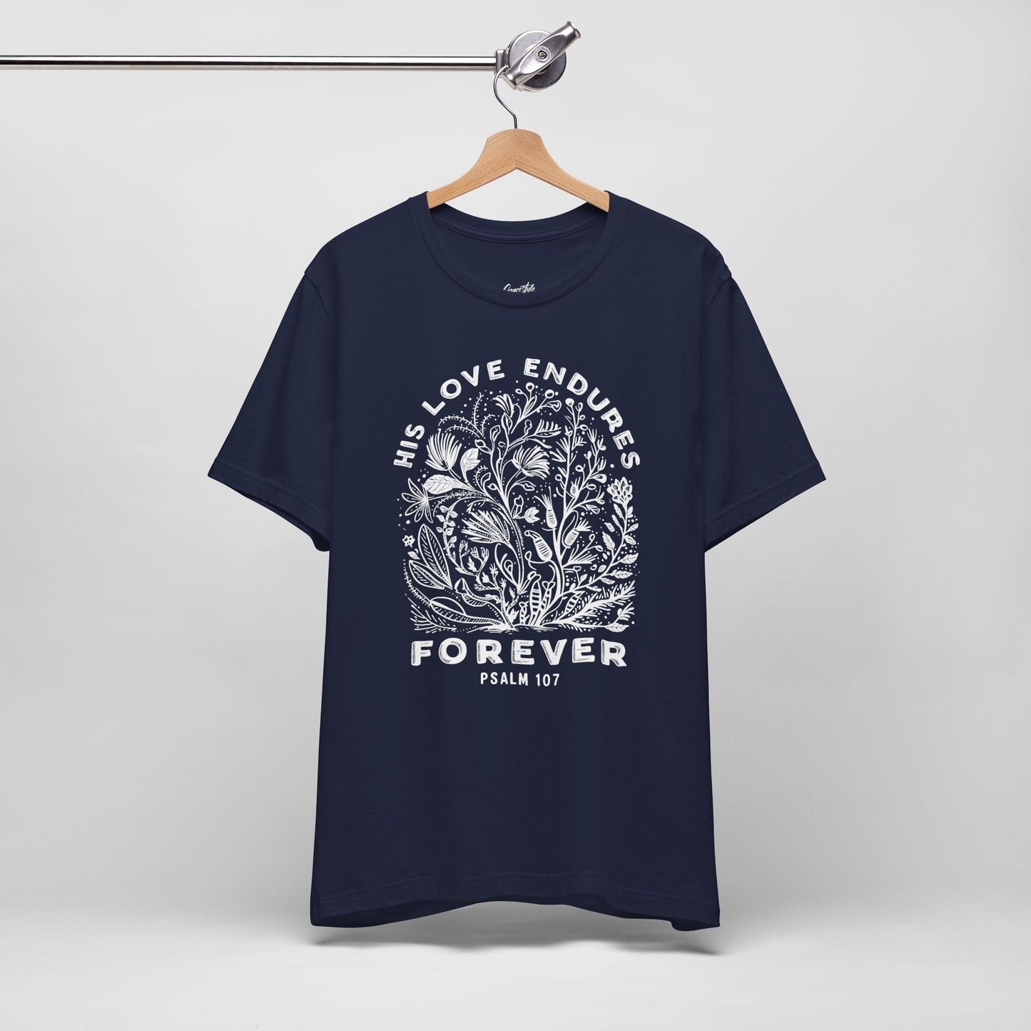 His Love Endures Forever Floral T-Shirt