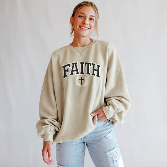 Faith Varsity Crest Sweatshirt